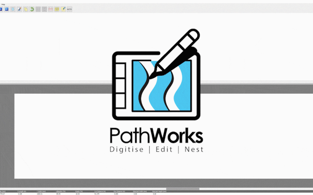Pathworks CAD software a creating a complex, yet optimise nest in seconds.