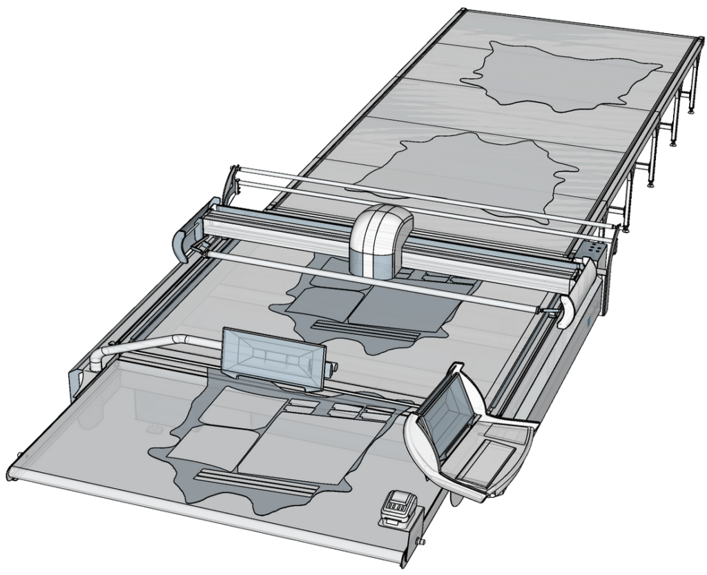 M-Series cutter with conveyorised table