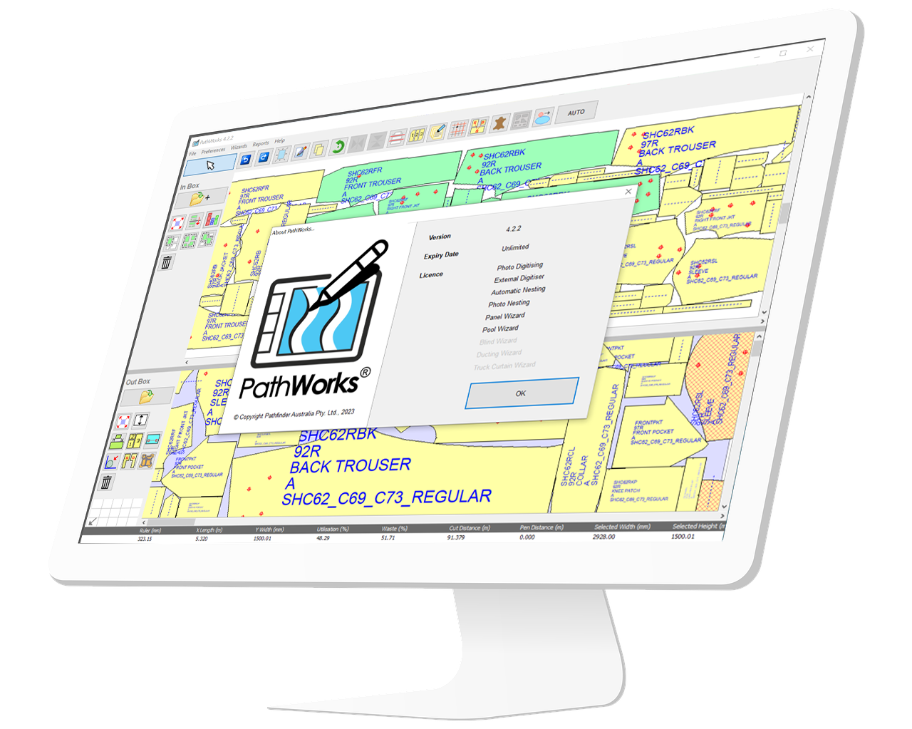 Software for cutting machines