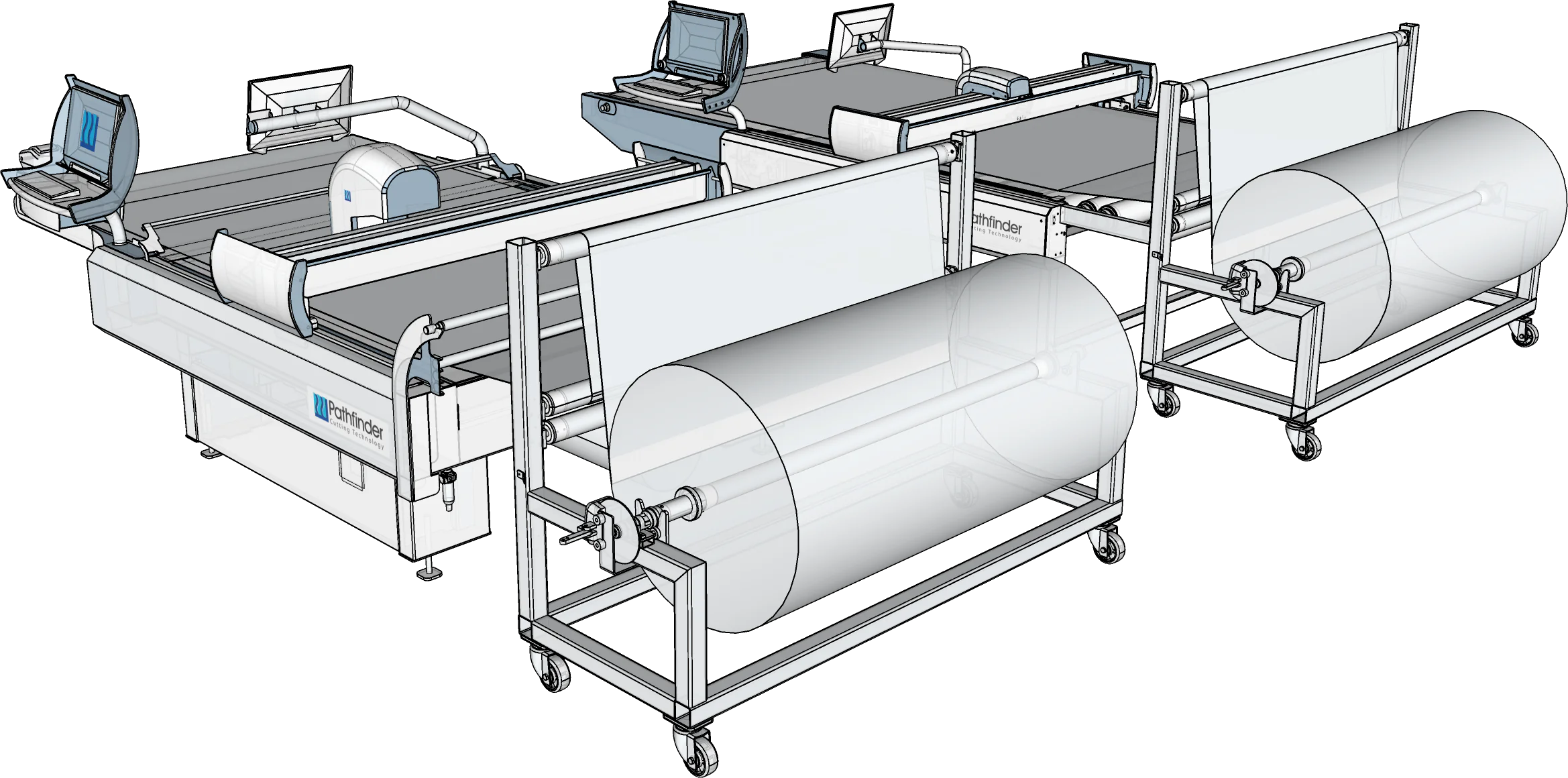 Heavy Duty Roll Feeder whith M and S Series cutting machines